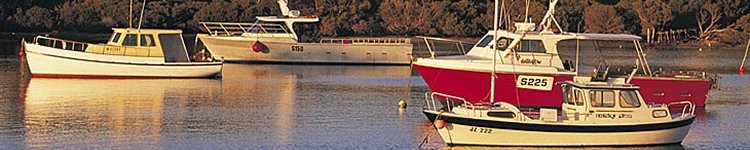 Boats at Robe, SA.